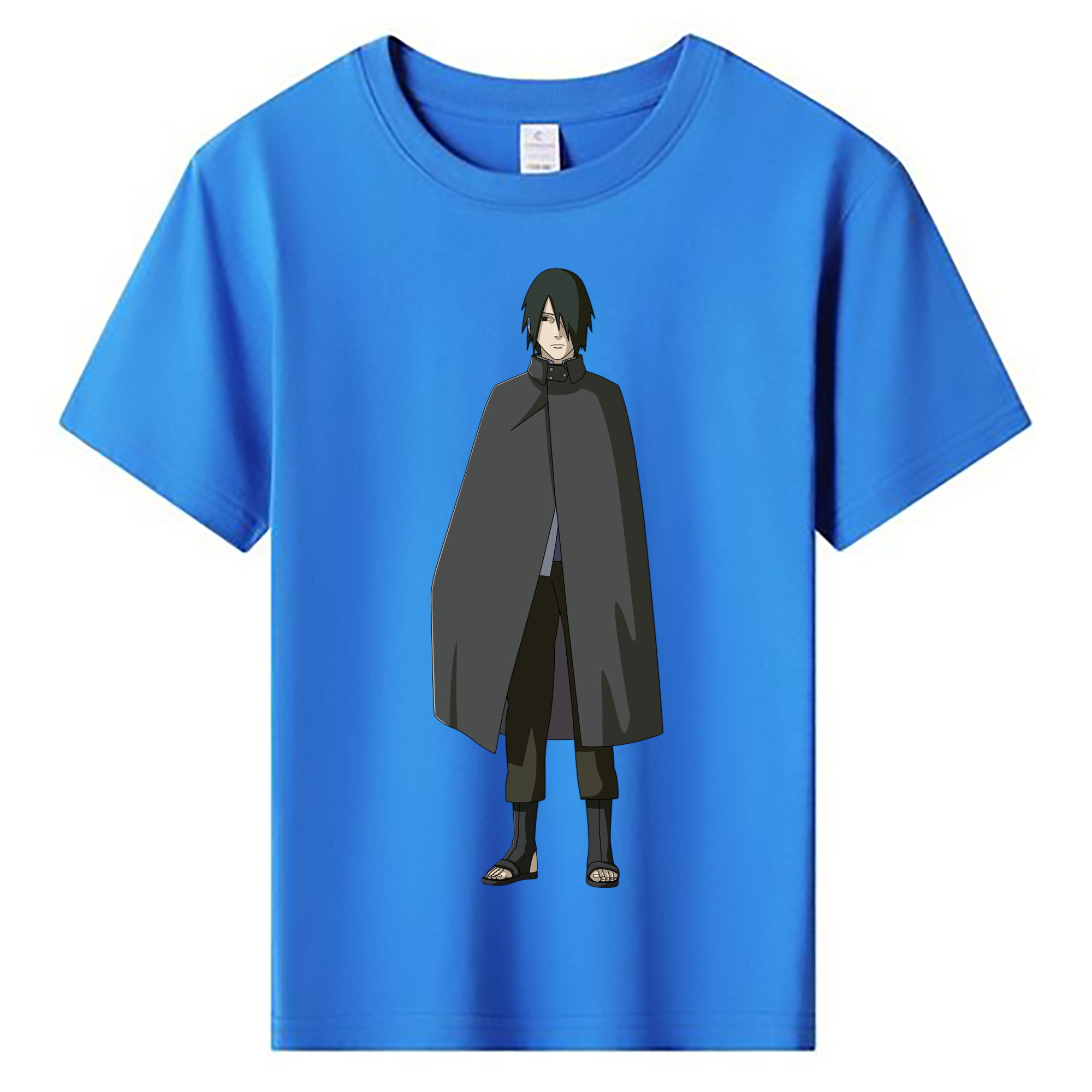 （画像用） NARUTO -ナルト- うちは サスケ Uchiha Sasuke 綿100％キッズTシャツ（フロントプリント）